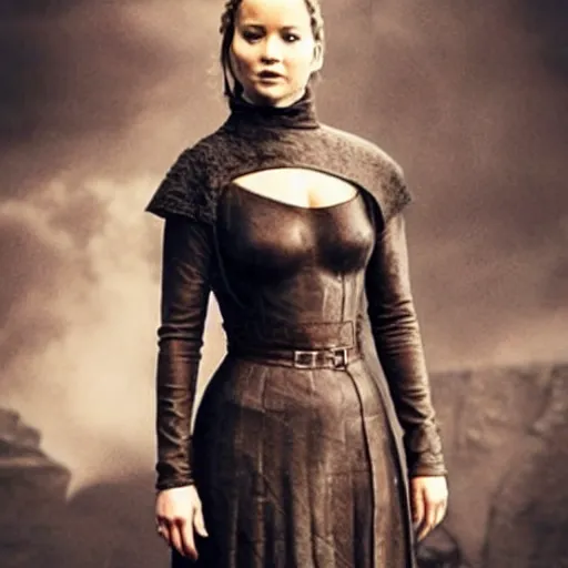 Image similar to polaroid shot of jennifer lawrence in game of thrones audition