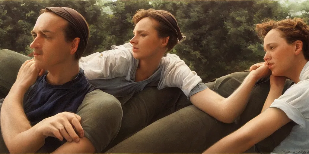 Prompt: Concept Art of cinematography of Terrence Malick film by Francine van Hove