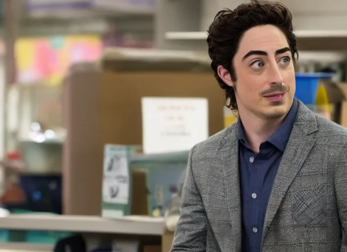 Image similar to film still of ben feldman as jonah simms in superstore 2 0 1 5