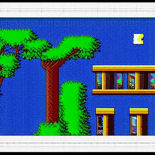 Image similar to a 2 d pixel art scene from a 1 9 9 0 s lucas arts point and click adventure game