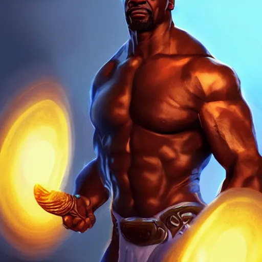 Image similar to Portrait of Terry Crews as a gladiator, mattepainting concept Blizzard pixar maya engine on stylized background splash comics global illumination lighting artstation lois van baarle, ilya kuvshinov, rossdraws