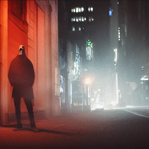 Prompt: sheet ghost with a cigarette in mouth, irreverently haunting a NYC sidewalk, trending on artstation, 8k, 4k, volumetric lighting, lighthearted, cinematic composition, hd, fun