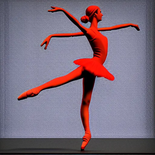 Image similar to josef prusa 3 d printer as a ballerina