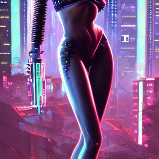 Image similar to cyberpunk 2 0 7 7 female character, futuristic, art by peter lloyd, 1 9 8 0's art, airbrush style, art by hajime sorayama,, intricate, elegant, sharp focus, illustration, highly detailed, concept art fantasy, highly detailed, digital painting, trending on artstation, award winning, concept art, sharp focus h 8 0 0