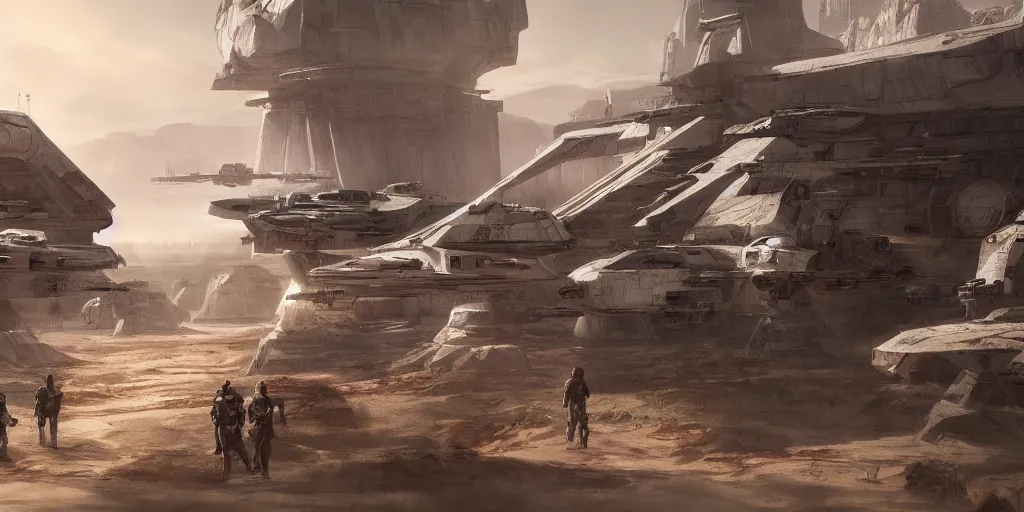 Prompt: concept art line sketch of a new star wars game, high detail, high definition, photorealistic, 8k