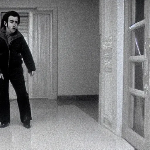 Image similar to still of xavi hernandez in the shining ( 1 9 8 0 )