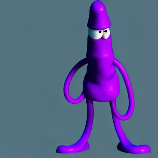 Image similar to day of the tentacle characters purple tentacle. super realistic 8 k render of a dark hooded powerful elegant, cinematic composition
