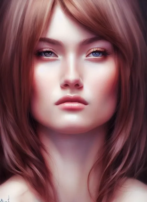 Image similar to photo of a gorgeous young woman in the style of stefan kostic, realistic, sharp focus, 8 k high definition, insanely detailed, intricate, elegant, art by stanley lau and artgerm