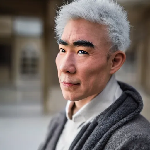 Image similar to professor oak from pokemon as real person, 8 k photography
