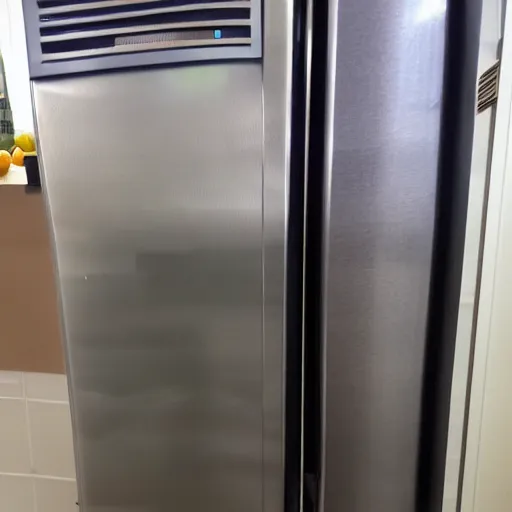 Prompt: sentient refrigerator