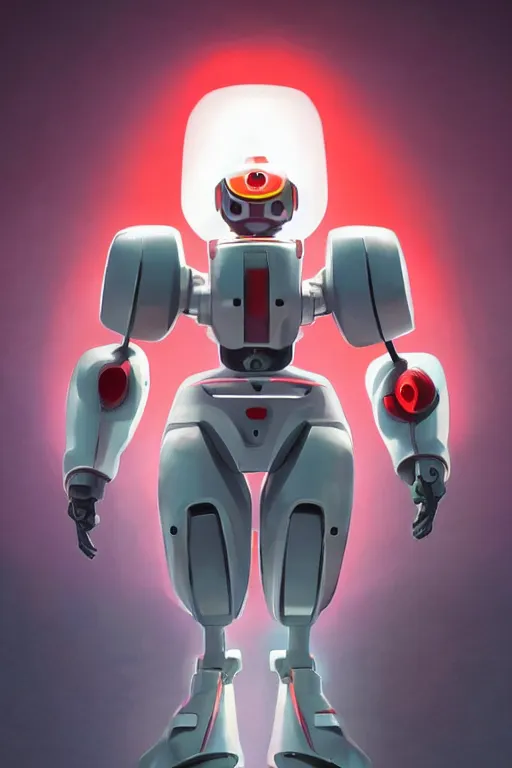 Image similar to metabots medabots medarotto medarot robot minimalist comics helmet mask neon cybereye, behance hd by jesper ejsing, by rhads, makoto shinkai and lois van baarle, ilya kuvshinov, rossdraws global illumination ray tracing hdr radiating a glowing aura