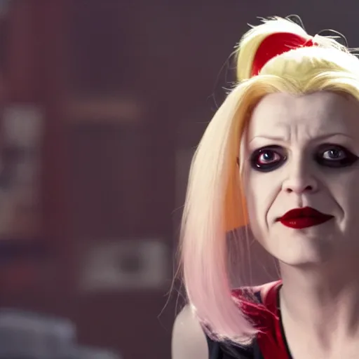 Prompt: Skyler White as harley quinn