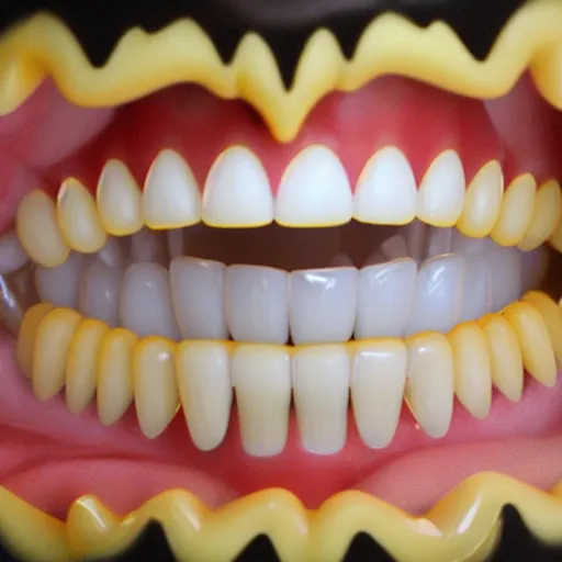 Image similar to sinister clow laughing with big shar teeth , centered, studio lightning