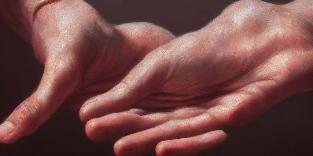 Image similar to a hand, cinematic lighting, detailed oil painting, hyperrealistic, 8k