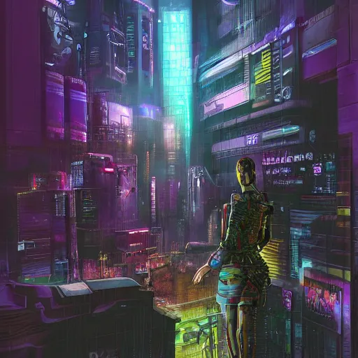 Prompt: cyberpunk dreaming by bobby zeik