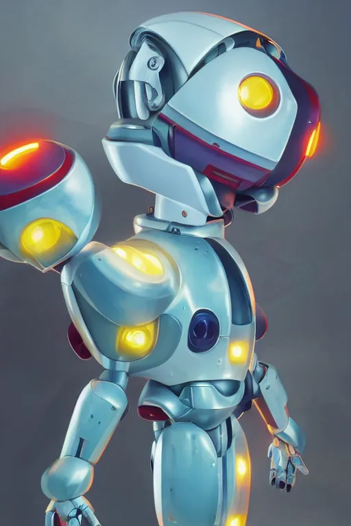 Image similar to metabots medabots medarotto medarot robot minimalist comics helmet mask neon cybereye, behance hd by jesper ejsing, by rhads, makoto shinkai and lois van baarle, ilya kuvshinov, rossdraws global illumination ray tracing hdr radiating a glowing aura