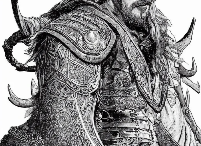 Image similar to a highly detailed viking portrait of stephen strange, james gurney, james jean