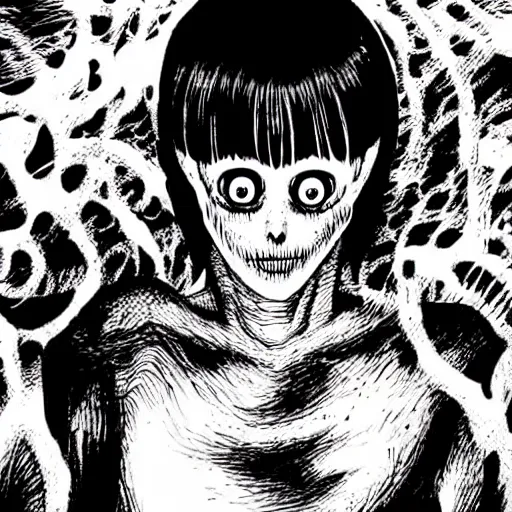 Prompt: nightmare fuel, junji ito, horror,