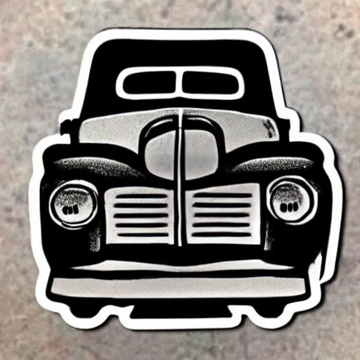 Image similar to cute sticker of an old truck