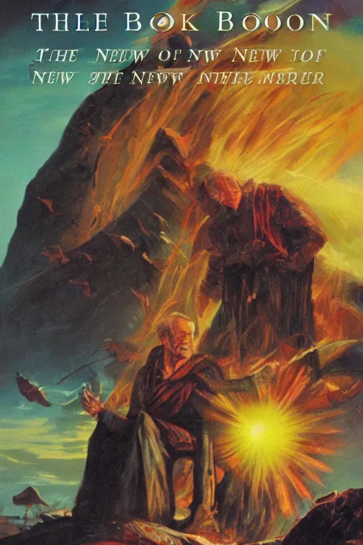 Prompt: the book of the new sun cover art by gene wolfe