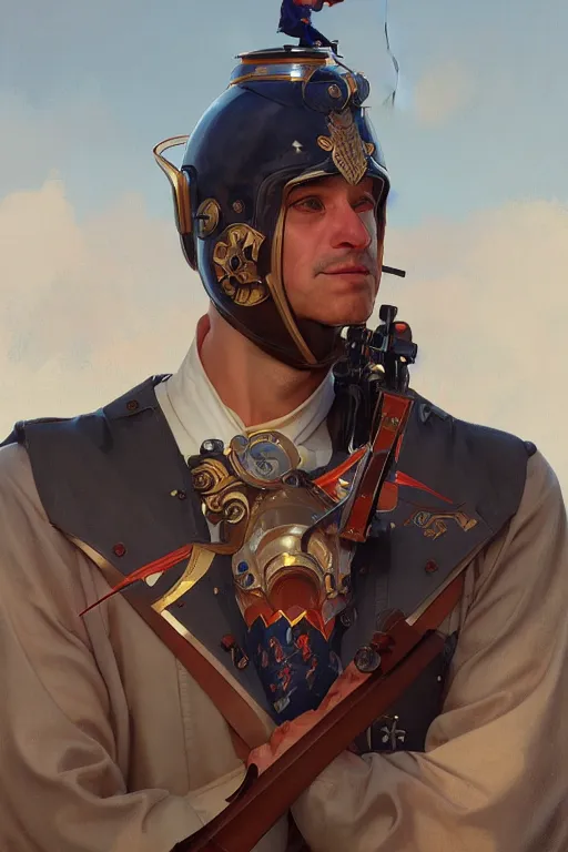 Image similar to man as human cannonball in the modern artillery cannon, realistic painting, symmetrical, highly detailed, digital painting, artstation, concept art, smooth, sharp focus, illustration, cinematic lighting, art by artgerm and greg rutkowski and alphonse mucha