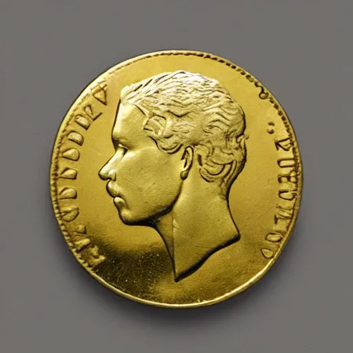 Image similar to an blank golden coin