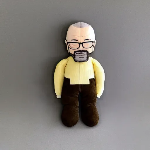 Prompt: walter white plush