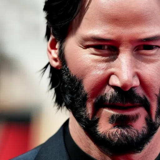 Image similar to keanu reeves as wolverine 4 k detailed super realistic