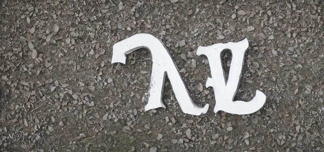 Image similar to a beautiful typography graffiti of the letter 'A' written in Old English style, depth of field, XF IQ4, 50mm, F1.4, ISO 200, 1/160s, natural light