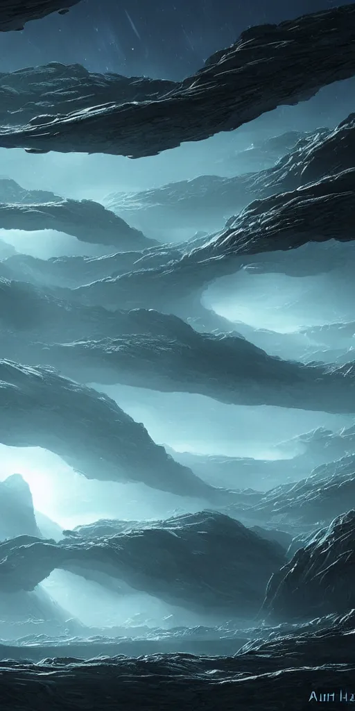 Prompt: alien sci - fi landscape by arthur haas