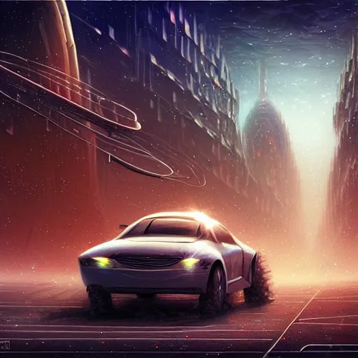 Prompt: A photo of car in the form of a space horse, street on the space city, Norilsk, sci-fi, fantasy, intricate, very very beautiful, by Evgeny Zubvkov, elegant, highly detailed, digital painting, artstation, concept art, smooth, sharp focus, illustration, art by artgerm and greg rutkowski and alphonse mucha