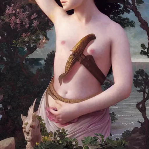 Prompt: arya stark as venus in birth of venus,D&D Monster Manual, digital painting, highly detailed, fantasy, artstation, concept art, smooth, sharp focus, maximalist illustration, trending on artstation, award winning,art by William-Adolphe Bouguereau and artgerm and greg rutkowski and Ruan Jia and Mandy Jurgens