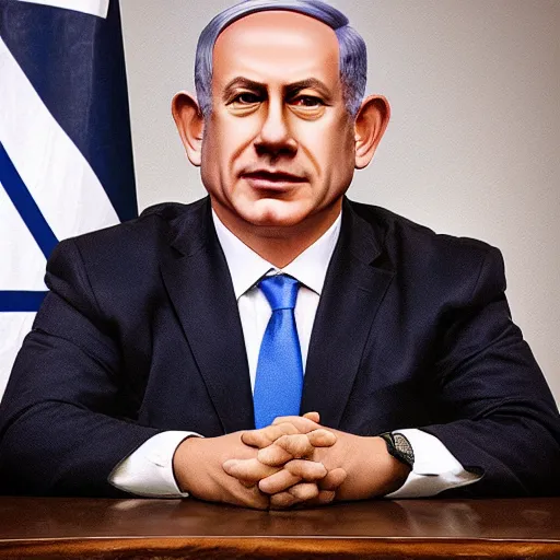 Image similar to benjamin netanyahu picture, photorealistic, detailed, photograph