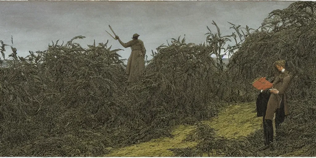 Prompt: het meisje met de parel, highly detailed, comicstyle, by caspar david friedrich