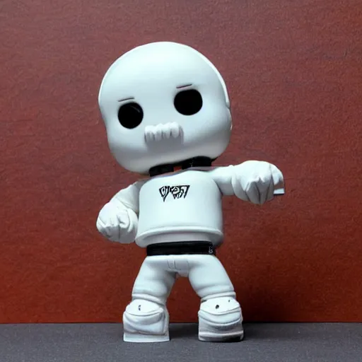 Image similar to an all white art vinyl figure, in the style of kidrobot, sket - one x iamretro, kenny wong x pop mart, space molly, frank kozik, guggimon, studio lighting, subsurface diffusion