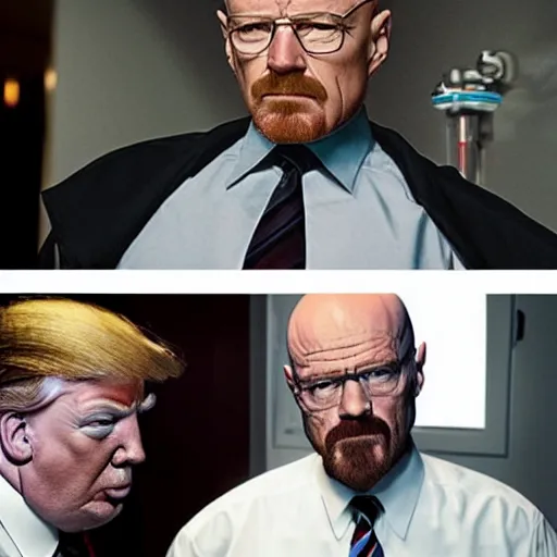 Image similar to walter white and donald trump