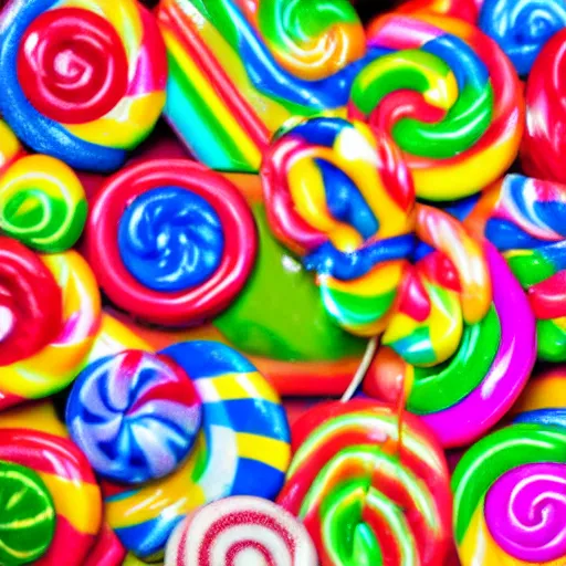 Prompt: high quality photograph candy land