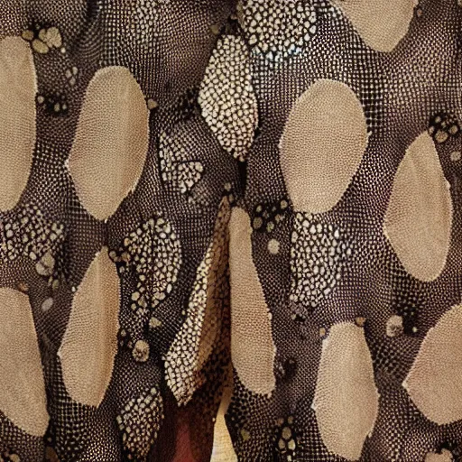 Image similar to fungal wrapped voronoi weaved funeral garment