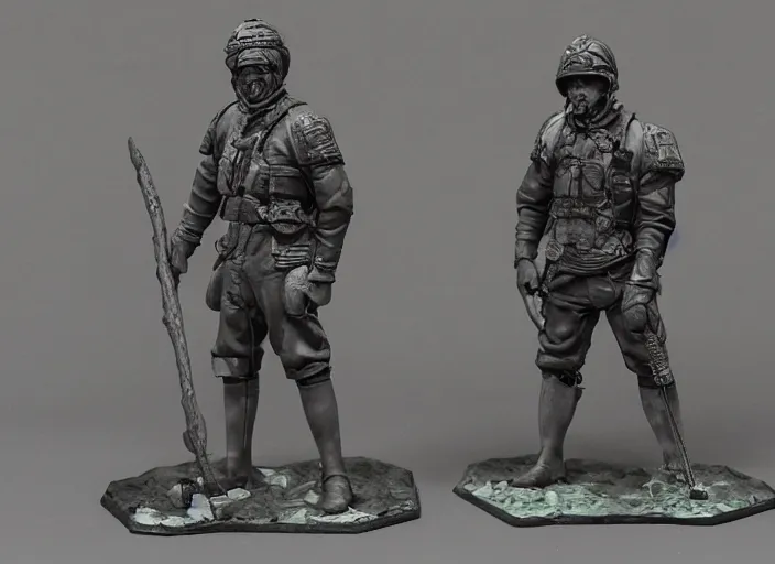 Image similar to highly detailed 80mm resin figure model of Citizens