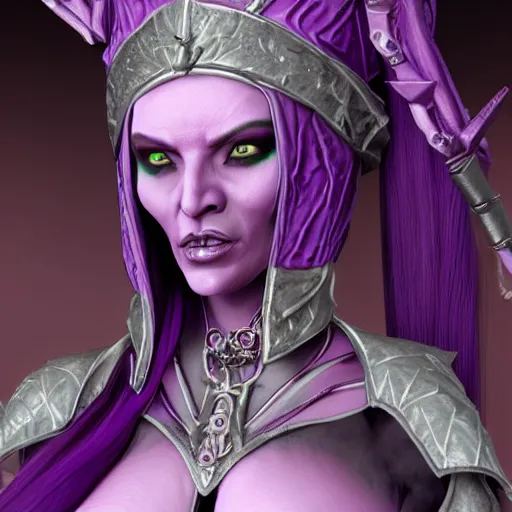 Image similar to Realistic Slaanesh from Warhammer, Highly Detailed