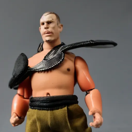 Prompt: billy butcher, action figure, plastic toy