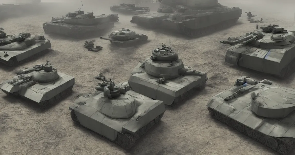 Image similar to tank war, drama, high quality, vray, cg, crazy, space