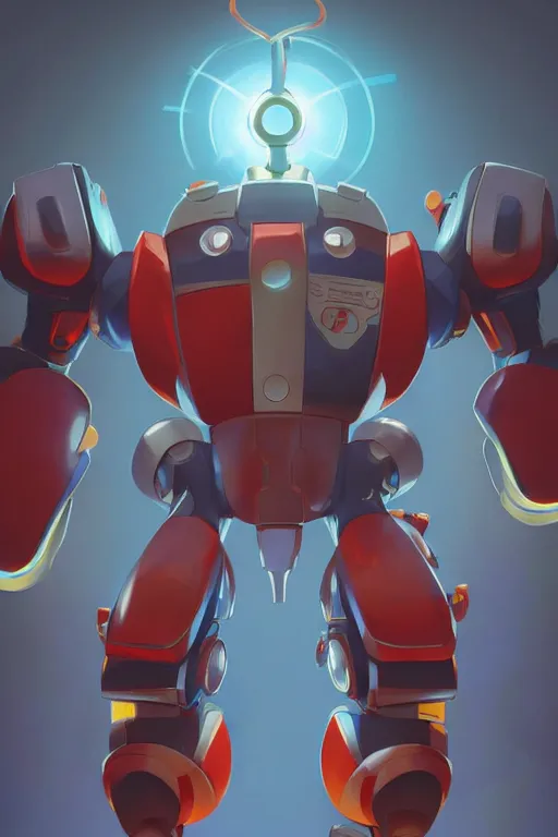 Image similar to metabots medabots medarotto medarot robot minimalist comics, behance hd by jesper ejsing, by rhads, makoto shinkai and lois van baarle, ilya kuvshinov, rossdraws global illumination ray tracing hdr radiating a glowing aura