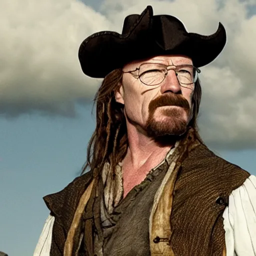 Image similar to walter white in pirates of the caribbean