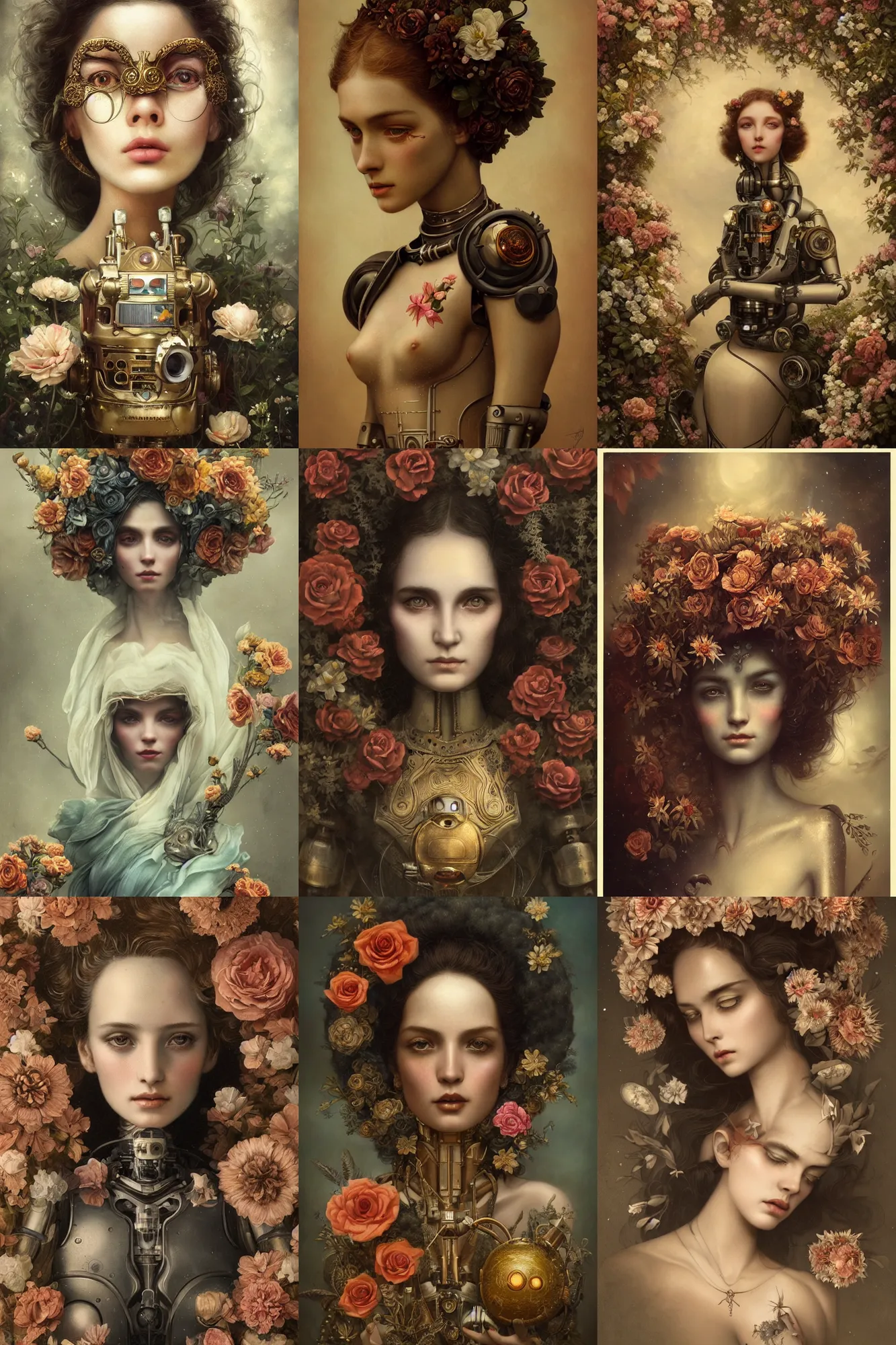 Prompt: a beautiful ultradetailed vintage photo of an xolo, by tom bagshaw and anna dittman, portrait, vignette, 3 5 mm lens, golden ratio composition, detailed faces, studio photography, very detailed, robot dogs overgrown with flowers, artstation, 8 k, highly coherent