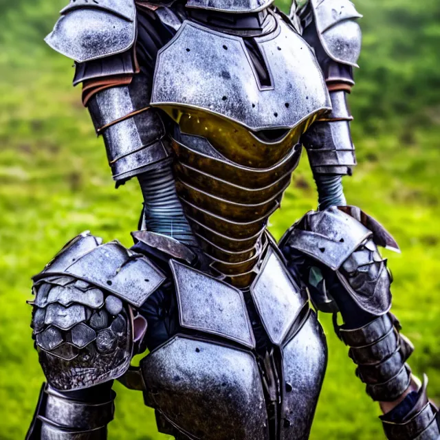 Image similar to full body photo of a beautiful cute strong warrior queen wearing insectoid armour, highly detailed, 8 k, hdr, smooth, sharp focus, high resolution, award - winning photo