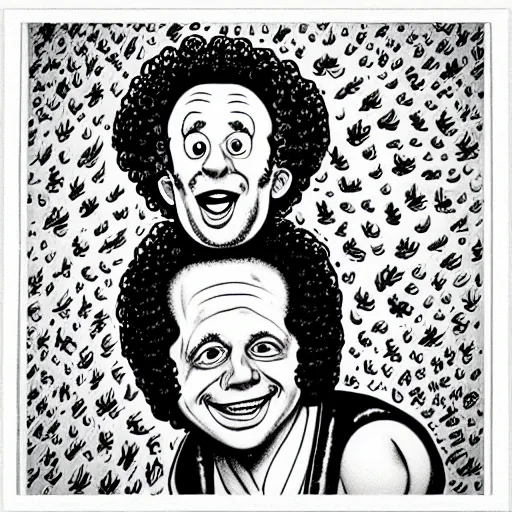 Prompt: “ richard simmons in the style of robert crumb”