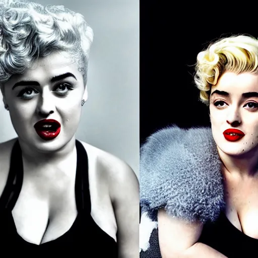 Image similar to stefania ferrario as marilyn monroe