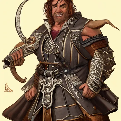 Prompt: lconic Character illustration by Wayne Reynolds for Paizo Pathfinder RPG