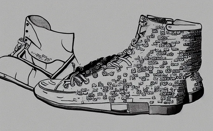 Converse – Drawing on sneakers